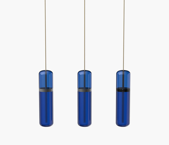 Pill S | 36—06 - Black Anodised - Blue | Suspended lights | Empty State