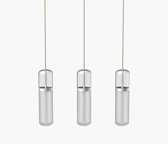 Pill S | 36—06 - Silver Anodised - Opal | Lampade sospensione | Empty State