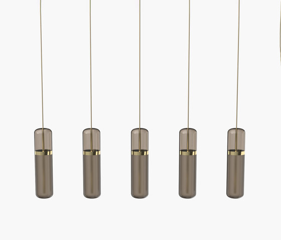 Pill S | 36—07 - Polished Brass - Smoked | Suspended lights | Empty State
