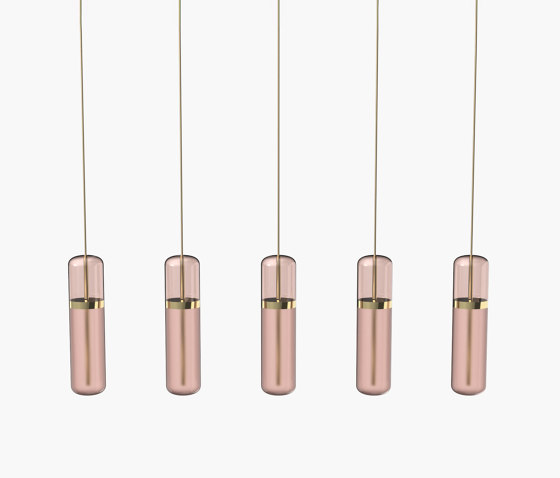 Pill S | 36—07 - Polished Brass - Pink | Suspensions | Empty State