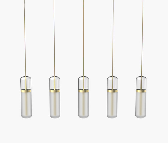 Pill S | 36—07 - Brushed Brass - Opal | Suspended lights | Empty State