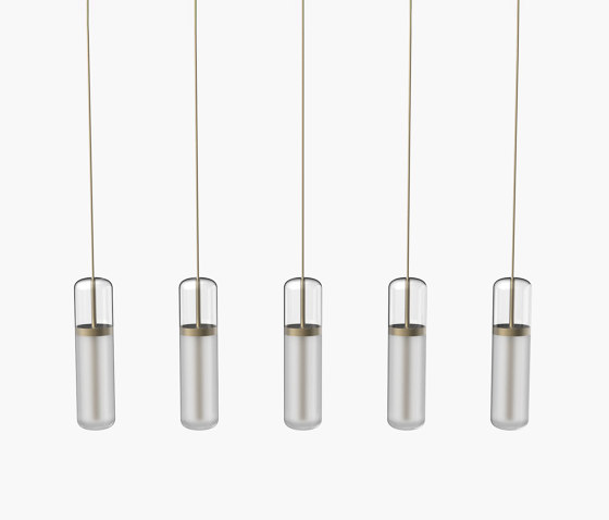 Pill S | 36—07 - Burnished Brass - Opal | Suspended lights | Empty State