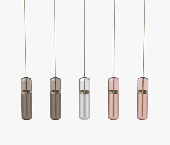 Pill S | 36—07 - Burnished Brass - Smoked / Opal / Pink | Pendelleuchten | Empty State