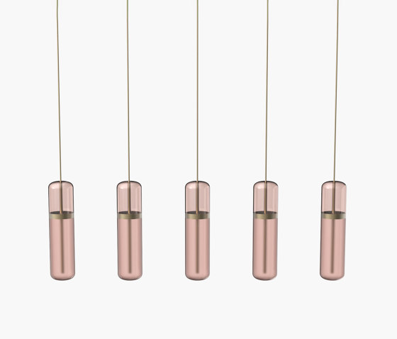 Pill S | 36—07 - Burnished Brass - Pink | Lampade sospensione | Empty State