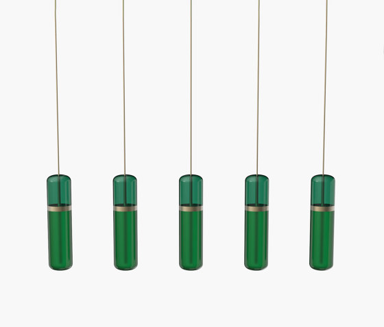 Pill S | 36—07 - Burnished Brass - Green | Suspended lights | Empty State