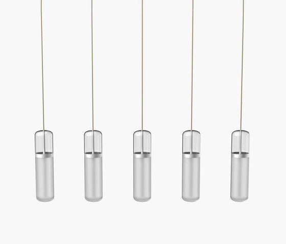 Pill S | 36—07 - Silver Anodised - Opal | Suspended lights | Empty State