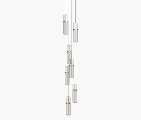 Pill S | 36—08 - Brushed Brass - Opal | Suspended lights | Empty State