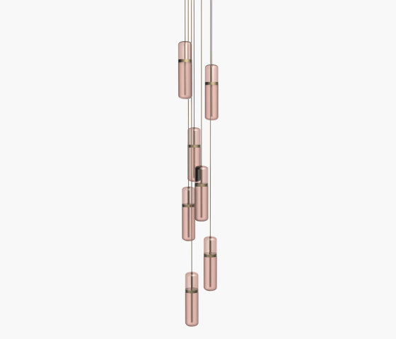 Pill S | 36—08 - Burnished Brass - Pink | Suspensions | Empty State