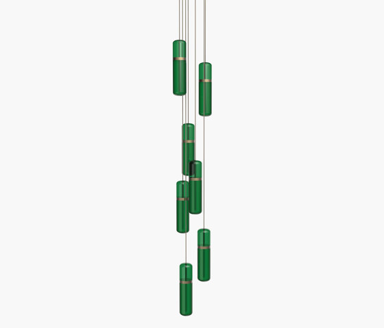 Pill S | 36—08 - Burnished Brass - Green | Suspended lights | Empty State