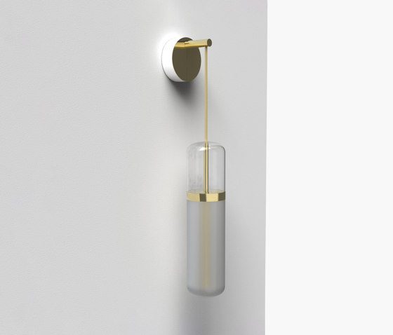 Pill S | 36—09 - Brushed Brass - Opal | Appliques murales | Empty State
