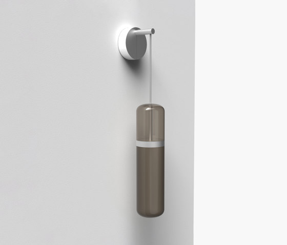 Pill S | 36—09 - Silver Anodised - Smoked | Appliques murales | Empty State