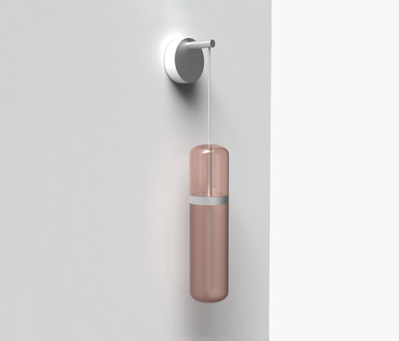 Pill S | 36—09 - Silver Anodised - Pink | Lámparas de pared | Empty State