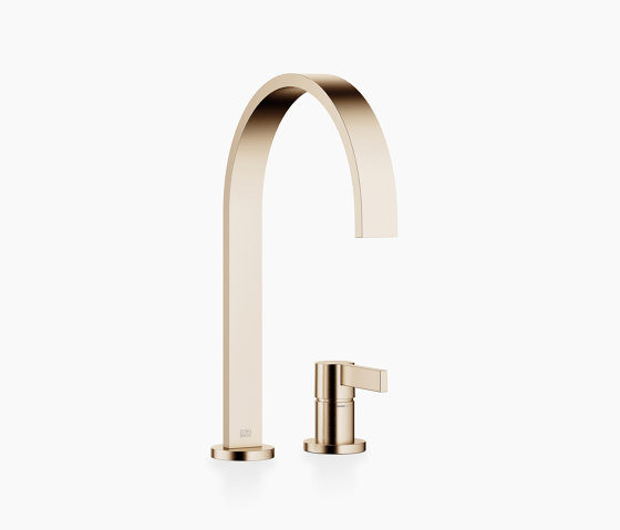 MEM - Two-hole mixer with individual rosettes - Brushed Champagne (22kt Gold) | Kitchen taps | Dornbracht