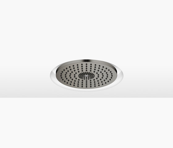 SERIES SPECIFIC - Pomme de douche arrosoir pour montage encastré au plafond Avec lumière 300 mm - Dark Platinum brossé | Robinetterie de douche | Dornbracht