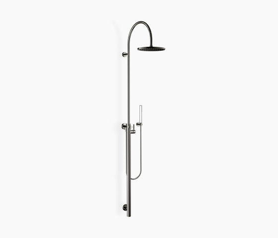 SERIES SPECIFIC - Shower system with single-lever shower mixer without hand shower - Dark Chrome | Shower controls | Dornbracht