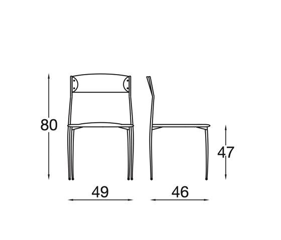 Baba Chair Aluminium | Chaises | Altek