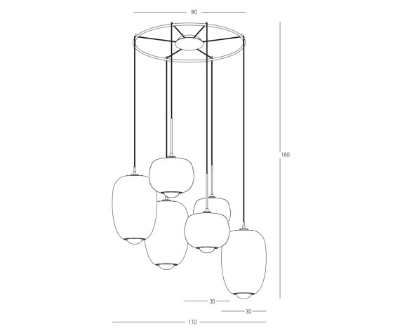 Decorative Pendant | 22147 | Suspended lights | ALPHABET by Zambelis