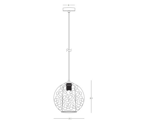 Decorative Pendant | 22035 | Lampade sospensione | ALPHABET by Zambelis