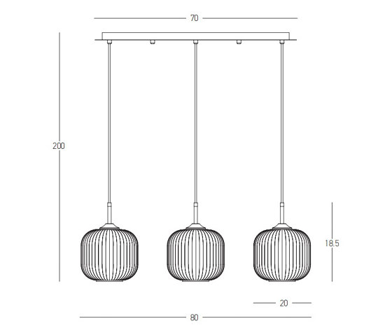 Decorative Pendant | 22074 | Lámparas de suspensión | ALPHABET by Zambelis