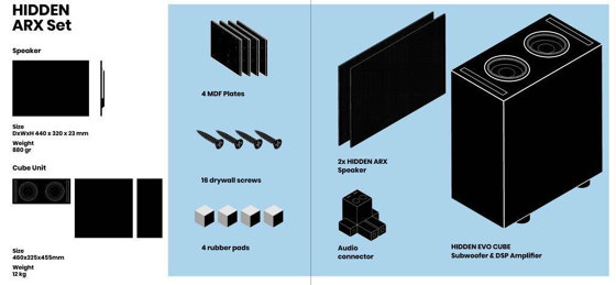 HIDDEN SOUND ARX Speaker | Enceintes encastrables | Hidden Sound