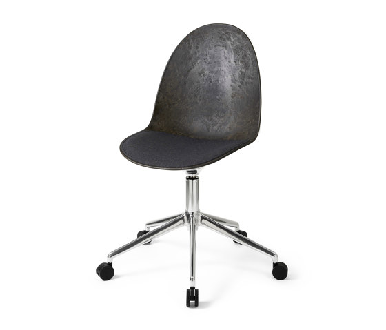 Eternity Swivel - Polished w/castors - Uphol. Seat Re-wool 198 | Chairs | Mater