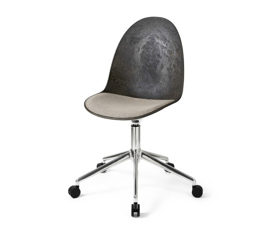 Eternity Swivel - Polished w/castors - Uphol. Seat Re-wool 218 | Chairs | Mater