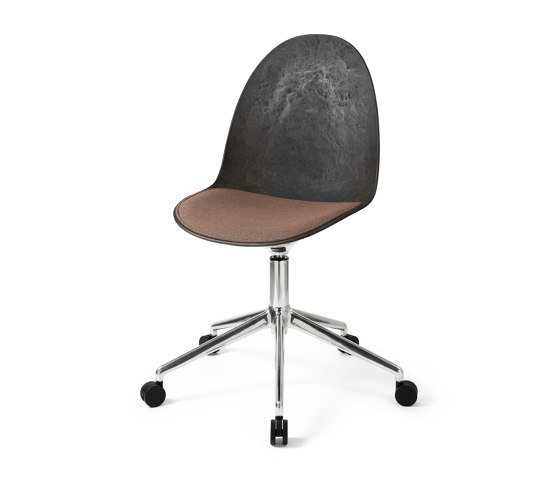 Eternity Swivel - Polished w/castors - Uphol. Seat Re-wool 378 | Chairs | Mater