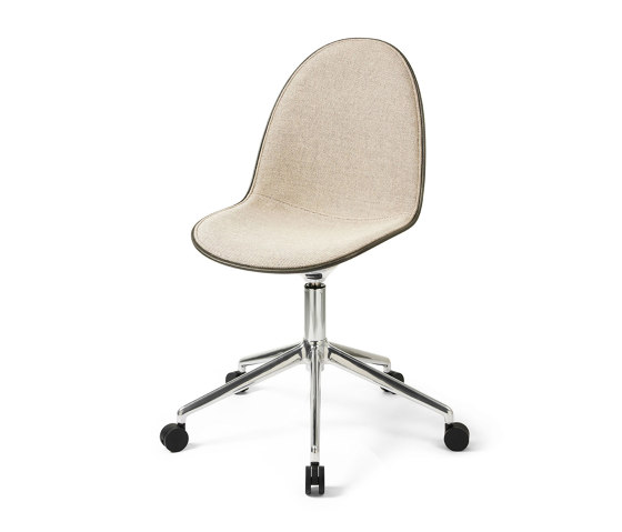 Eternity Swivel - Polished w/castors - Full Front Uphol. Re-wool 218 | Chairs | Mater