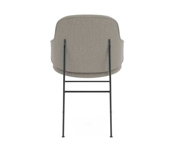 The Penguin Dining Chair, Black Steel / Re-Wool 218 | Chaises | Audo Copenhagen