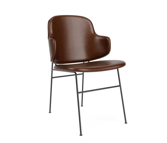 The Penguin Dining Chair, Black Steel / Dakar 0329 | Chaises | Audo Copenhagen