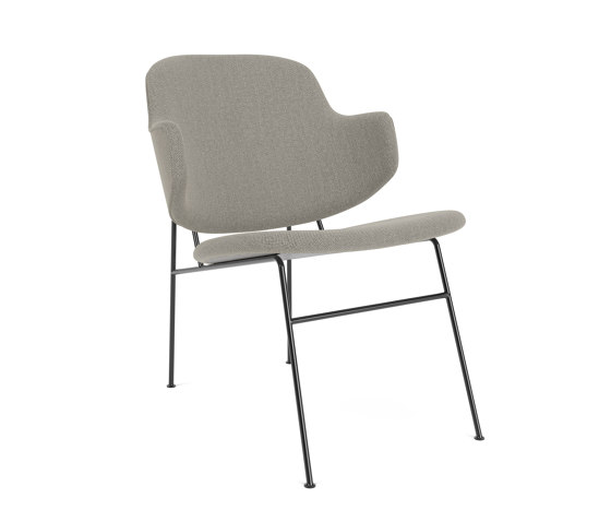 The Penguin Lounge Chair, Black Steel / Re-Wool 218 | Armchairs | Audo Copenhagen