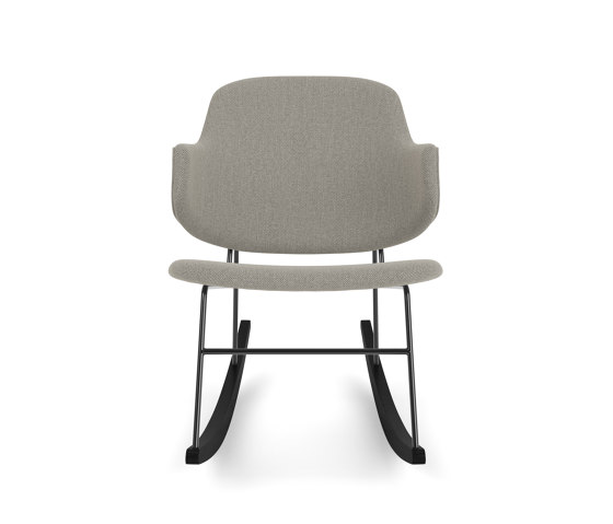 The Penguin Rocking Chair, Black Steel / Re-Wool 218 | Poltrone | Audo Copenhagen