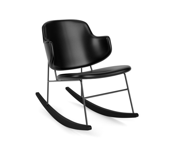 The Penguin Rocking Chair, Black Steel / Dakar 0842 | Poltrone | Audo Copenhagen