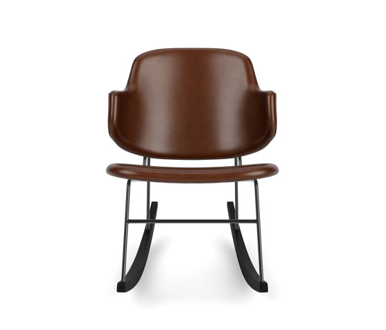 The Penguin Rocking Chair, Black Steel / Dakar 0329 | Poltrone | Audo Copenhagen