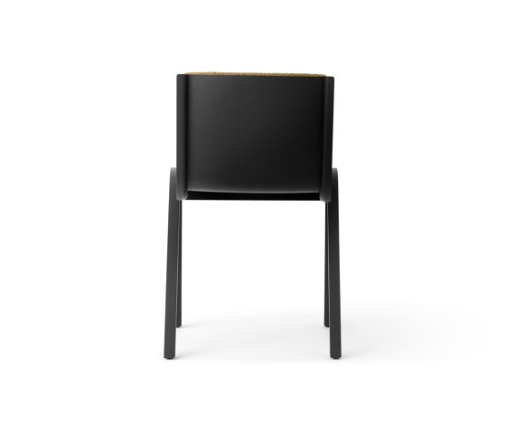 Ready Dining Chair, Front Upholstered, Black Painted Oak, Bouclé | Sedie | Audo Copenhagen