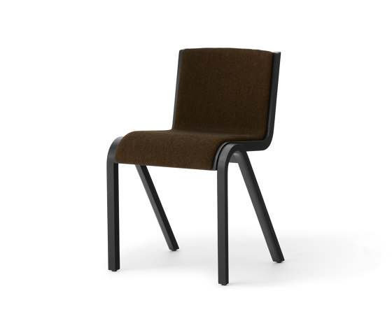 Ready Dining Chair, Front Upholstered, Black Painted Oak, Hallingdal | Stühle | Audo Copenhagen