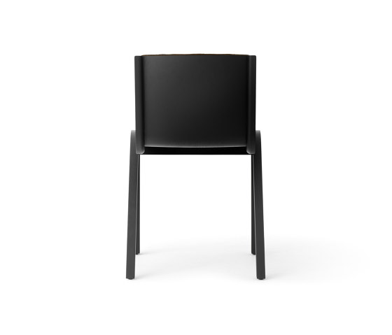 Ready Dining Chair, Front Upholstered, Black Painted Oak, Hallingdal | Sillas | Audo Copenhagen