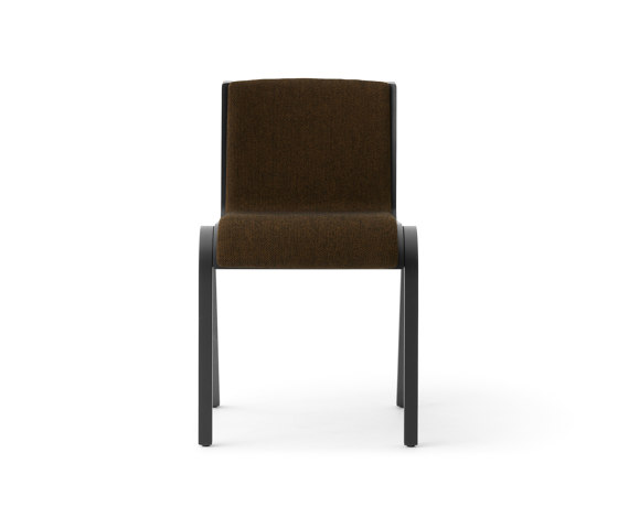 Ready Dining Chair, Front Upholstered, Black Painted Oak, Hallingdal | Chaises | Audo Copenhagen