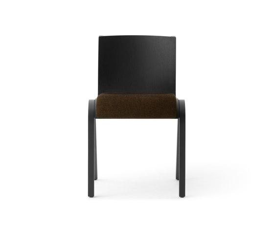 Ready Dining Chair, Seat Upholstered, Black Painted Oak, Hallingdal | Chaises | Audo Copenhagen