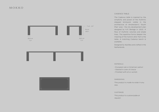 Cadence Table | Tables de repas | MOKKO