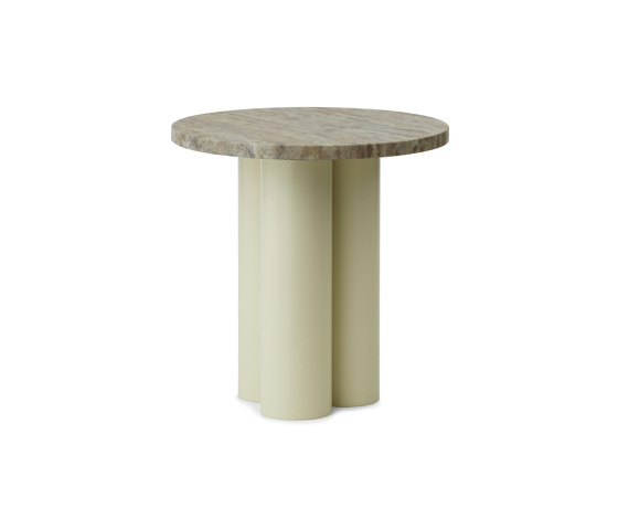 Dit Table Sand Travertine Silver | Mesas auxiliares | Normann Copenhagen