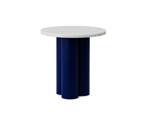 Dit Table Bright Blue White Carrara | Beistelltische | Normann Copenhagen