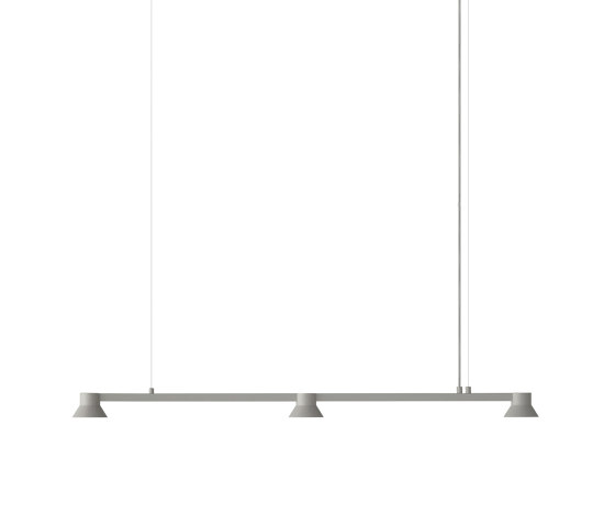 Hat Lamp Linear Small EU Warm Grey | Suspensions | Normann Copenhagen