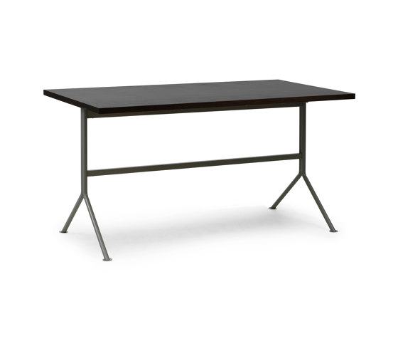 Kip Desk Grey Steel Dark Brown | Scrivanie | Normann Copenhagen