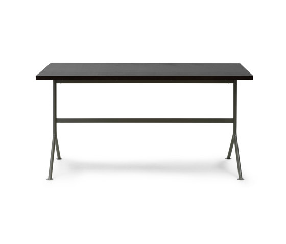 Kip Desk Grey Steel Dark Brown | Bureaux | Normann Copenhagen
