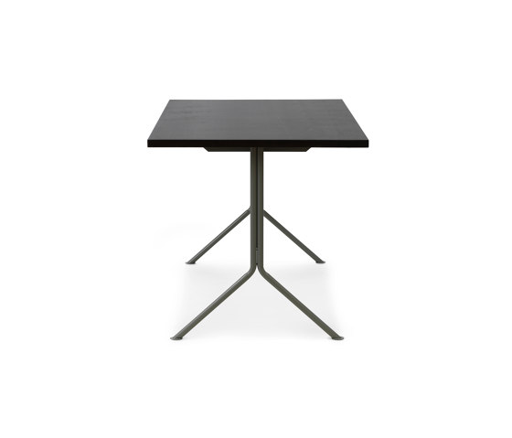 Kip Desk Grey Steel Dark Brown | Desks | Normann Copenhagen