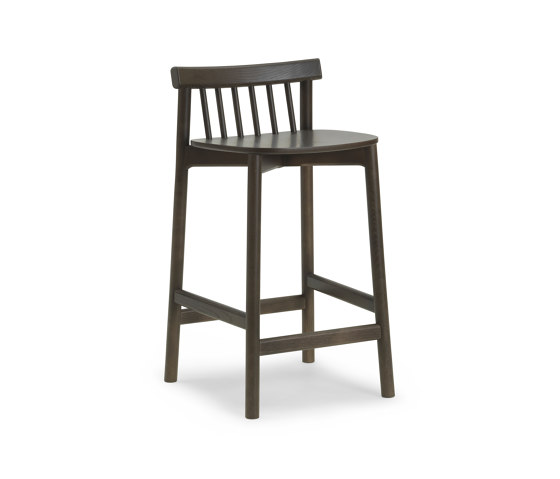Pind Barstool 65 cm Brown Stained Ash | Counter stools | Normann Copenhagen