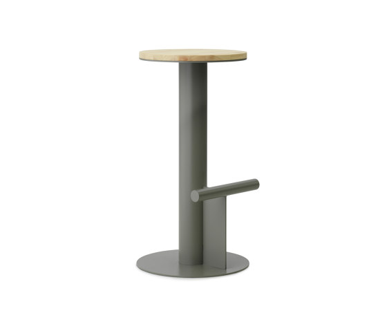 Pole Barstool 75 cm Pine/Grey | Bar stools | Normann Copenhagen