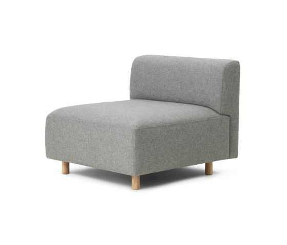 Redo Modular Sofa 110 Center Oak Legs Hallingdal | Fauteuils | Normann Copenhagen