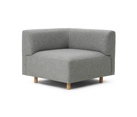 Redo Modular Sofa 150 Armrest Corner Oak Legs Hallingdal | Fauteuils | Normann Copenhagen